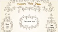 European pattern border 05 - vector material
