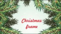 Pine border 01 - vector material