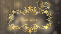 European pattern background 01 - vector material