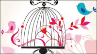 Romantic cartoon hand-painted illustrations 02 - vector material