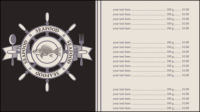 Cartoon Menus 02 - vector material