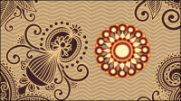 Ham pattern background 05 - vector material