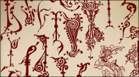 European pattern border 02 - vector material