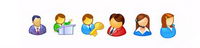 People in the user icon vector material