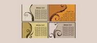 Nostalgia card-style pattern vector material