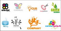 Variety of vector logo template material