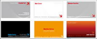 Three-dimensional business card templat