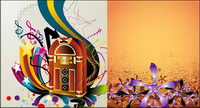 material retro-style vector illustration