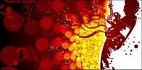 The strength of the trend of music vector material