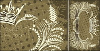 Crown, banner, olive branch vector