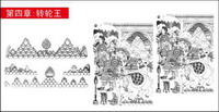 Buddhist artifacts vector diagram