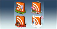 Frees Icon RSS Crystal png icon