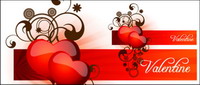 Heart-shaped pattern vector material