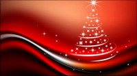 Starlight Christmas tree vector