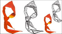 Young Pioneers logo - a red scarf Vector material