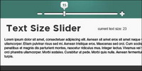 JQuery page article based on the font size adjustment (JS + CSS)