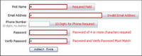 js form validation prompt effect (css + jquery)