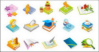 Quill pen, cup, cap, Dr. vector material