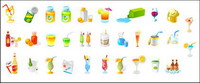 Orange juice, pineapple juice, cocktail, milk, beer, red wine