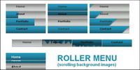 js navigation bar, fake flash animation