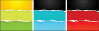 Tearing paper vector