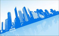 Architecture, urban, aircraft vector