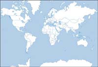 World map silhouette vector