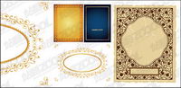 Practical lace border vector material-2
