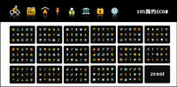 105 color vector material simplicity icon