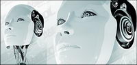 Vector material female robot