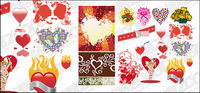 Accommodates love and heart-shaped vector material