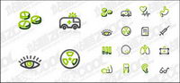 Simple lines vector graphics material