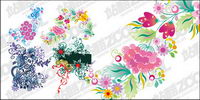 4, colourful patterns vector material