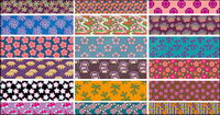 Classical vector graphics tiled background material-4