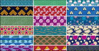 Classical vector graphics tiled background material-5