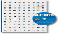 Classical review: Over the past 3,000 mark logo icon vector material