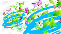 Tornado leaves Butterfly