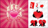 heart-shaped material