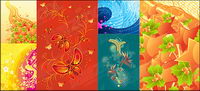 Fashion Trend theme of the tread material vector illustrations