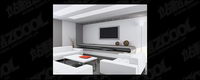 Modern living room boutique picture material-6