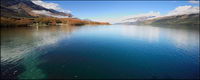 Calm lake picture material