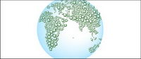 Water vector map of the Earth-2