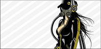 Vector strong woman