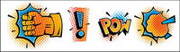 Vector comic style icon material-2