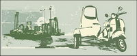 Retro style vector