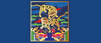 Classical Chinese auspicious tiger map