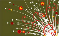 Fashion design lines and dots