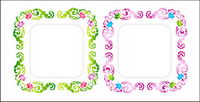 Fashion vector pattern lace patterns