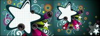 Design elements of the trend of the stars