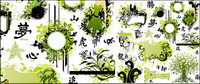 Spring fashion pattern vector material